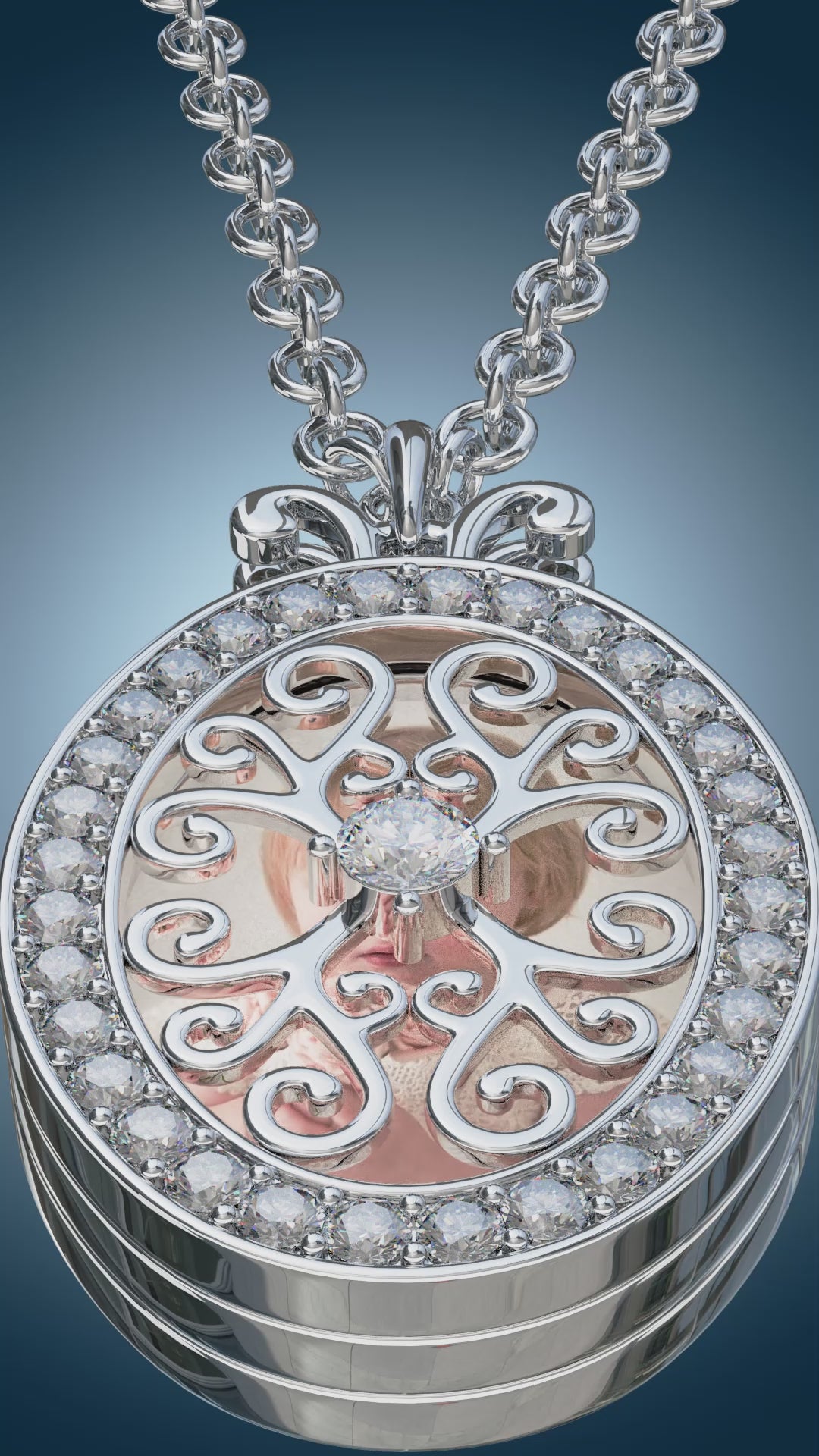 Triple Pendant Locket