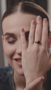 Dew Drop Mulberry Stone Ring