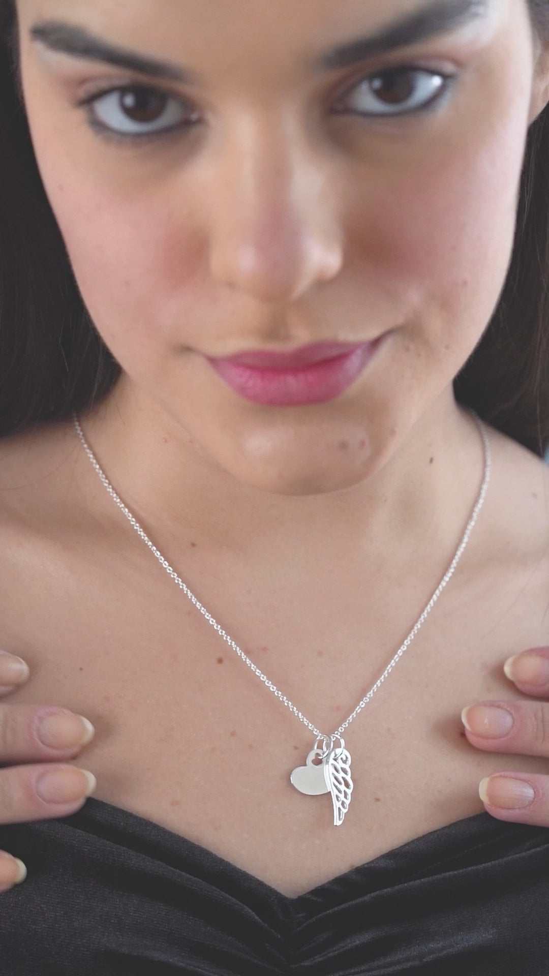 Heart with Angel Wing Pendant