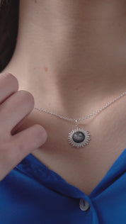 Black MOP Cabochon Pendant