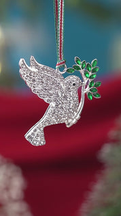 Dove with Olive Branch Christmas Tree Decoration