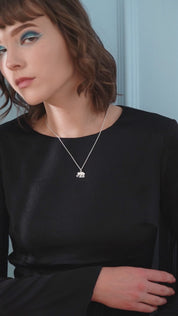 Silver Plated Pendant with Elephant