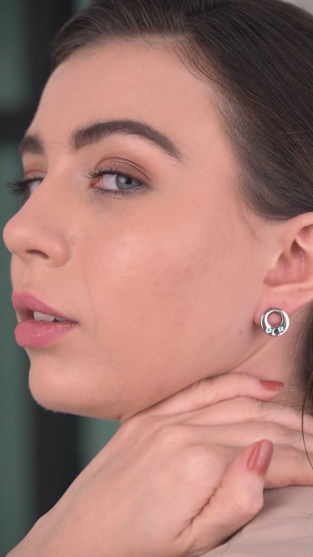 Earrings Coloured Stones