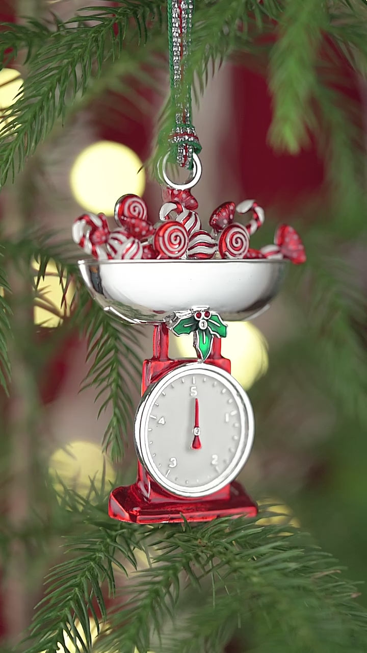Retro Weighing Scales Christmas Tree Decoration