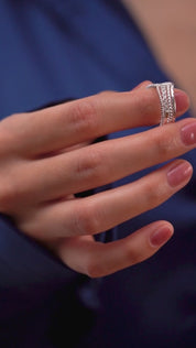 Silver Plated Wishbone Ring