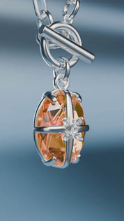 Light Peach T-Bar Pendant